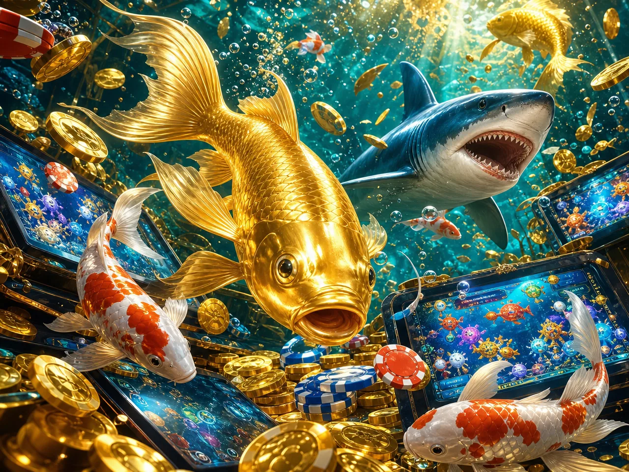 What WE88 is: an online-only casino – ocean fishing emerald illustration